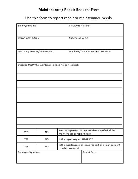 Generic Work Order Form Printable Free Sign Shop Forms The Sign
