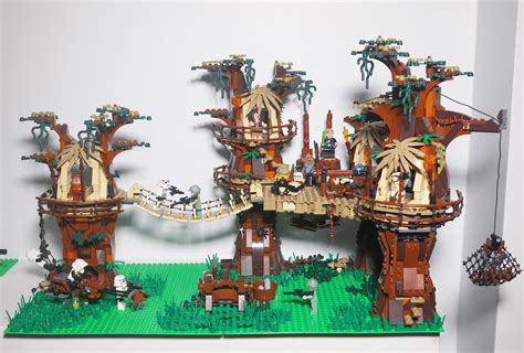 favorite star wars scene in lego form ewok village r lego