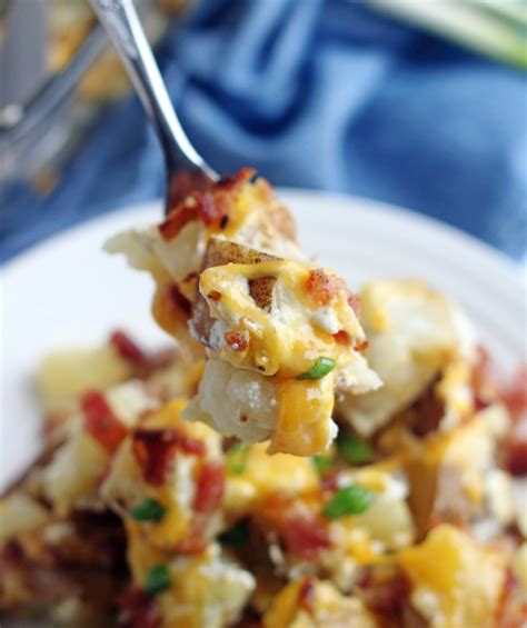 Keep track of how many cubes = 1 cup and write the results on the bag! Twice Baked Potato Casserole - 5 Boys Baker