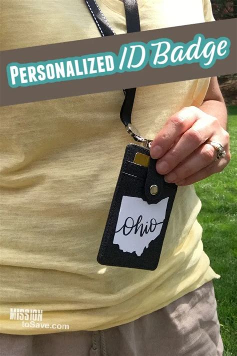 Create Personalized Id Badge Thanks To Cricut Id Badge Badge Ts