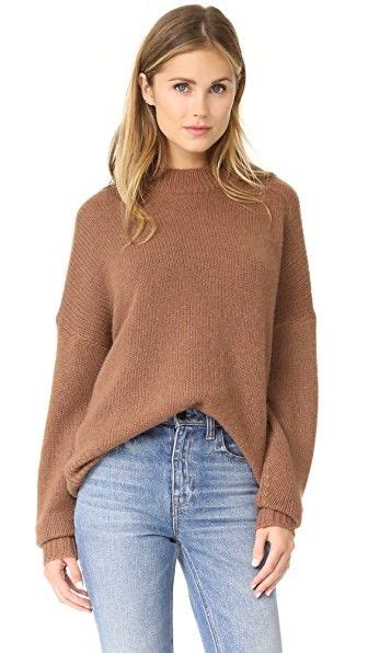 360 Sweater Sharina Cashmere Sweater Extra Long Sleeve Sweater Mock