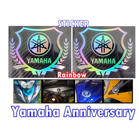 Yamaha Anniversary Sticker Logo Emblem Sticker Logo Yamaha Emblem Y Zr