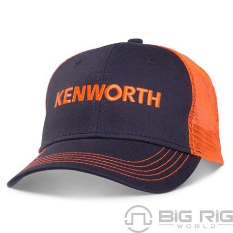 Blaze Orange Kenworth Trucker Hat 1435866 00 Kenworth Big Rig World