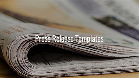 28 Press Release Template Word Excel Pdf Free