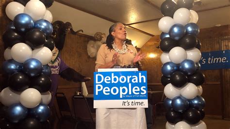 deborah peoples officially announces she ll run against fort worth mayor betsy price nbc 5