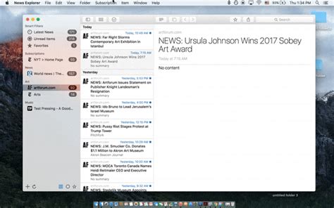 News Explorer A Powerful News Reader For Your Mac