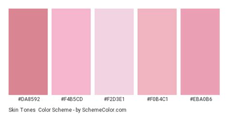 Skin Tones Color Scheme Pink