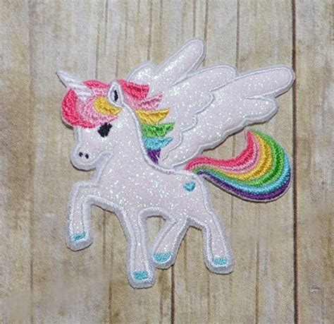 Unicorn Applique Embroidery Design Instant Download | Etsy | Machine ...