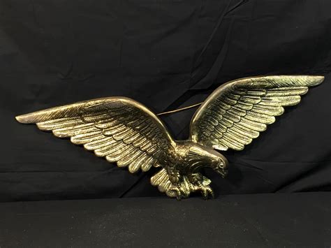 vintage brass eagle decorative gold wall decor wall hanging wildlife art 7028 metal art