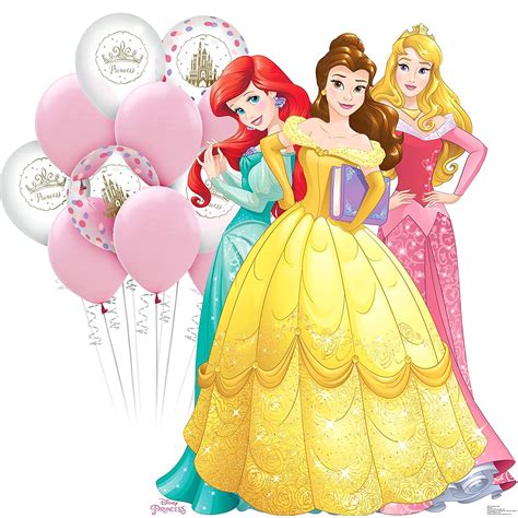 Party City Disney Princess Life Size Cardboard Cutout And Balloon Kit