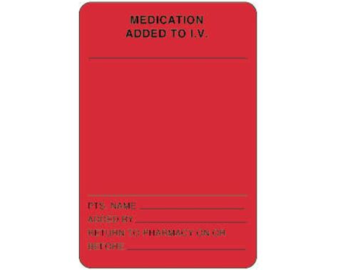 Paper Medication Added Label Pdc 59704607