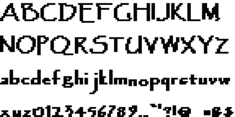 This font is used only once in undertale. Pixelated Papyrus | FontStruct