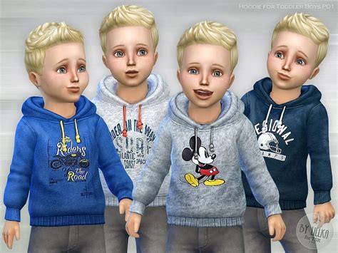 Hoodie For Toddler Boys P01 Found In Tsr Category Sims 4 Male Toddler