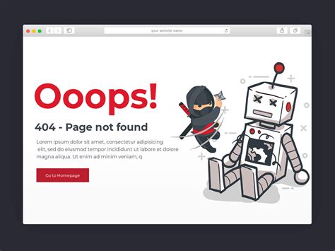 Website Error Page Design Unlimited Graphic Design Service