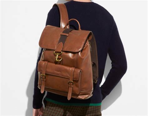 Coach Leather Backpack Mens Fashion Bags Backpacks On Carousell