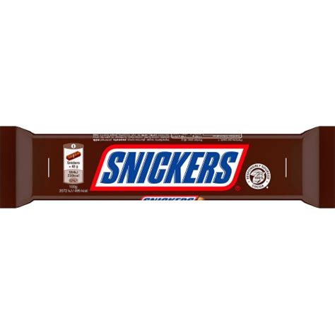 Snickers Chocolate Bar Caramel Nougat Peanuts And Milk Chocolate 48g