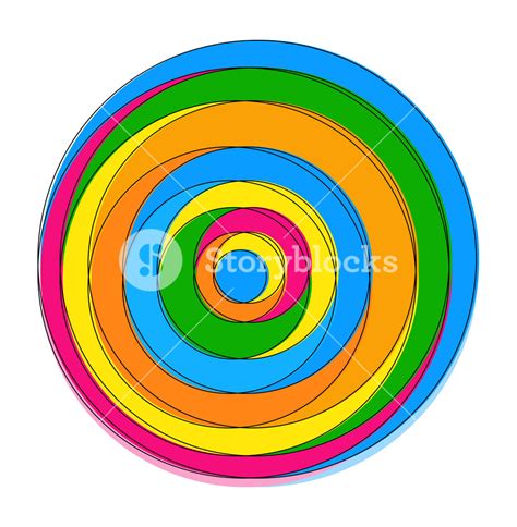 Rainbow Circles Royalty Free Stock Image Storyblocks