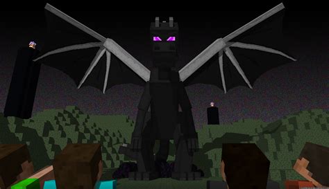 giant enderdragon by lockrikard on deviantart