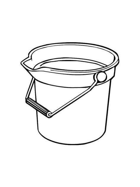 Bucket Coloring Coloring Pages