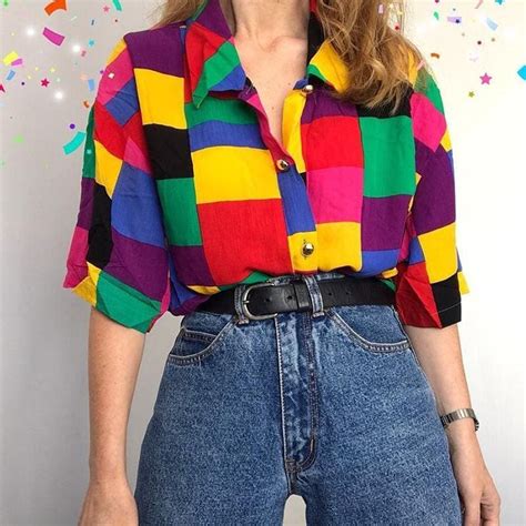 90s Aesthetic Plus Size Blouse🌈 Shopping Makes You Happy🥰