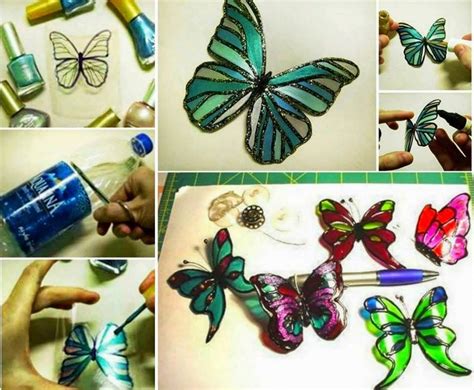 Diy Butterflies Made From Plastic Bottles Butterfly Crafts Diy