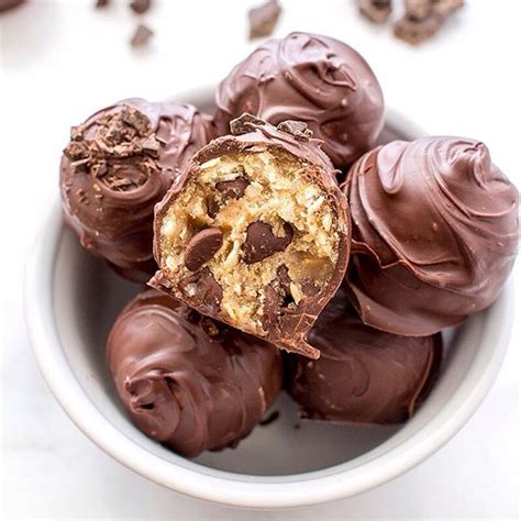 Chocolate Chip Cookie Dough Truffles Recipe The Feedfeed