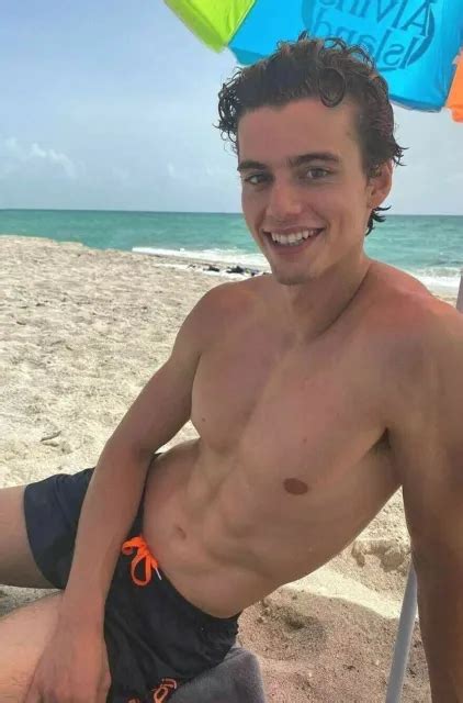 Shirtless Male Smooth Swimmers Build Beach Hunk Jock Beefcake Photo X