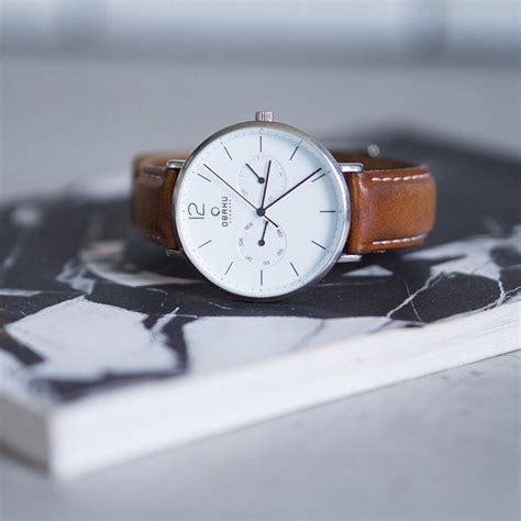 Obaku On Instagram Our V182 Equipped With Brown Leather And Ceramic