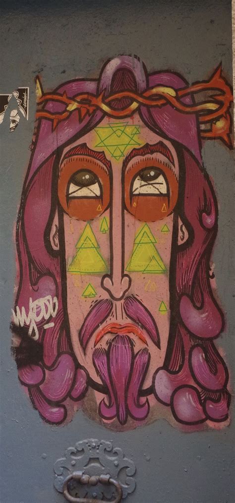 Graffiti Jesus Street Art Grunge Ink Artwork Passion