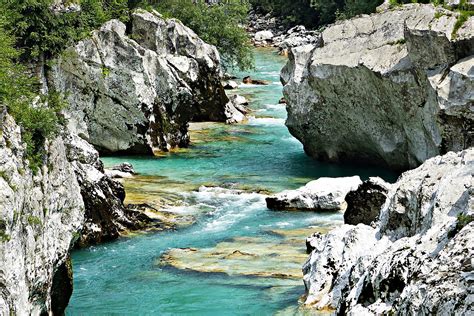 Der Fluss Soca Foto & Bild | europe, balkans, landschaft ...