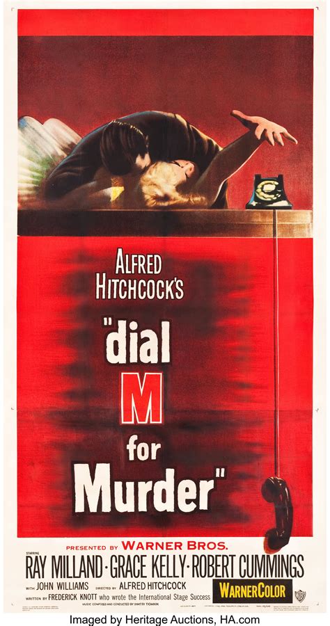 Dial M For Murder Warner Brothers 1954 Three Sheet 4125 X Lot