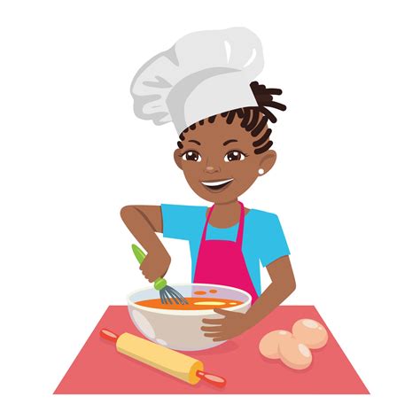 Black Woman Cooking Clipart
