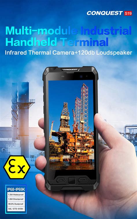 Conquest S19 Atex Explosion Proof Rugged Phone For Hazardous