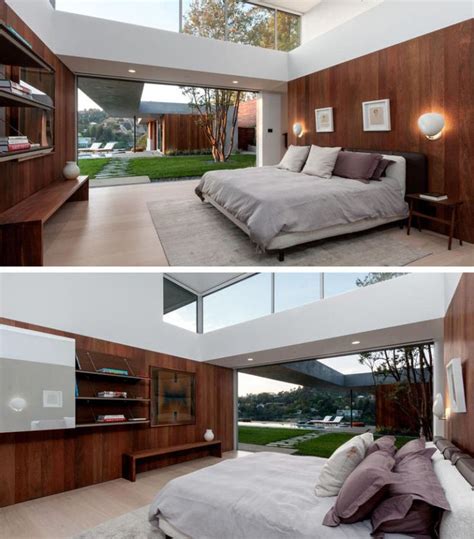 This Bedroom Opens Up To The Backyard And Large Clerestory Windows Let