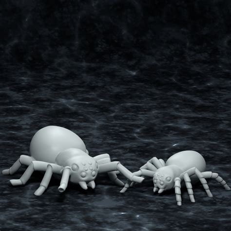 3d Printable Spiders By Ogareg Miniatures