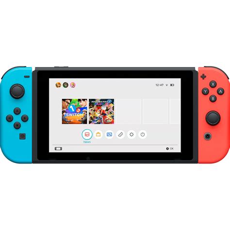Nintendo Switch With Neon Blue And Neon Red Joy Con On Storenvy