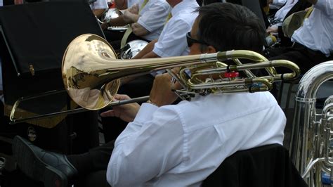 Trombone Being Played Free Stock Photo Public Domain Pictures