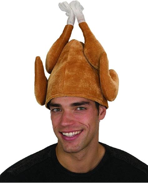 6 Plush Plump Roasted Turkey Thanksgiving Hats Costume Party Cap Clothing