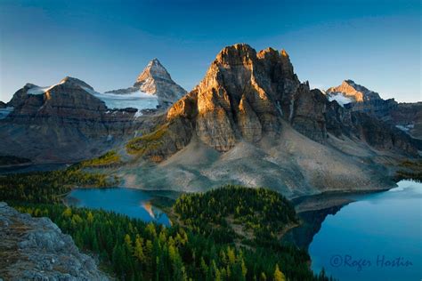 Sunrise Mount Assiniboine And Sunburst Peak Roger Hostin Photography