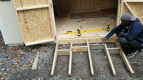How To Build A Ramp For Your Shed Part Two Youtube