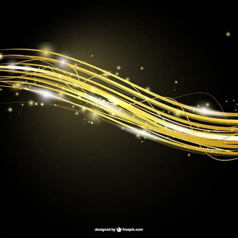 Abstract Golden Stripes Template Vector Free Download