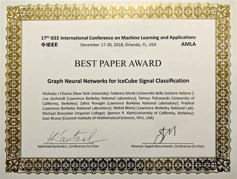 Icecube Research Garners Best Paper Award At Ieee Machine Learning