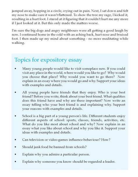 Grade 8 Expository Essay Composition Writing Skill Page 8