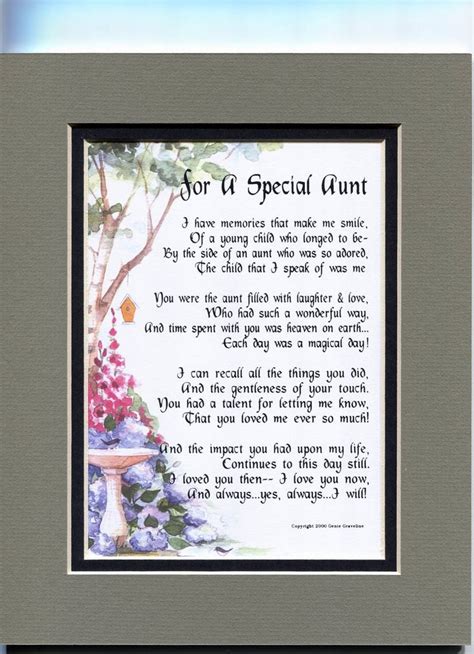 Aunt Poem Special Aunt Aunt T Aunt Present Aunts Etsy Mom Poems