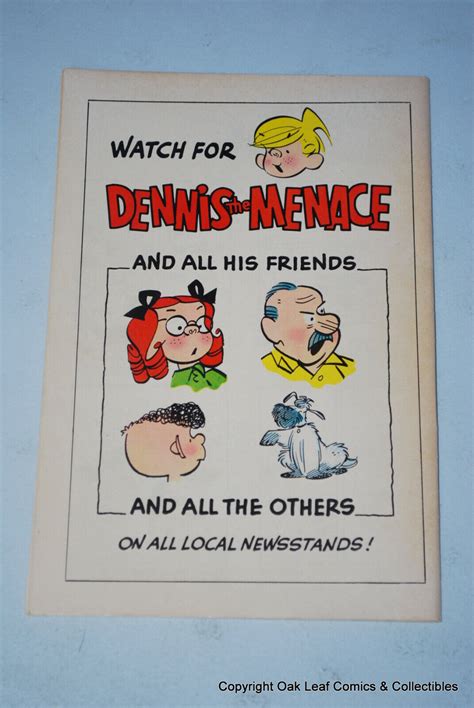 Dennis The Menace And Margaret 1 Happy Birthday Margaret Comic 1969 Vf
