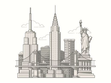 New York Illustration New York Architecture Architecture Drawing New
