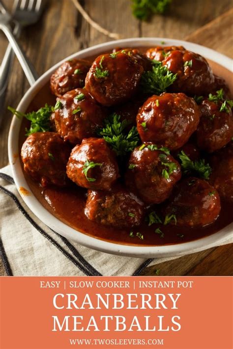Slow Cooker Cranberry Meatballs The Perfect Quick And Easy Appetizer