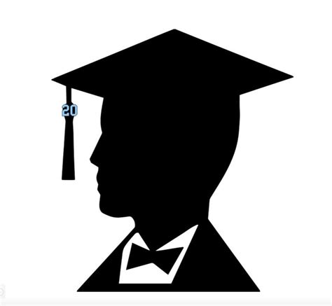 Diy Graduation Centerpiece Graduation Boy Silhouette Tassel Cut Out