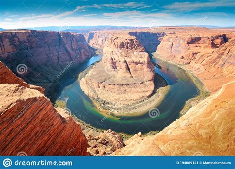 The Horseshoe Bend In Arizona A Meander Of The Colorado River Stock