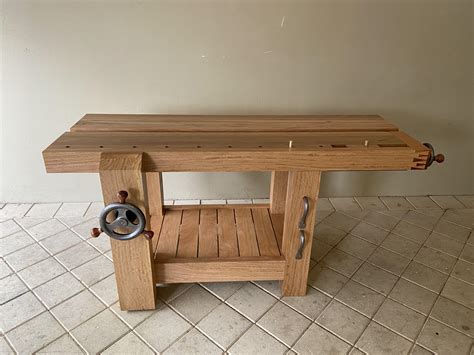Heres My Newly Completed Split Top Roubo Workbench For Hand Tool